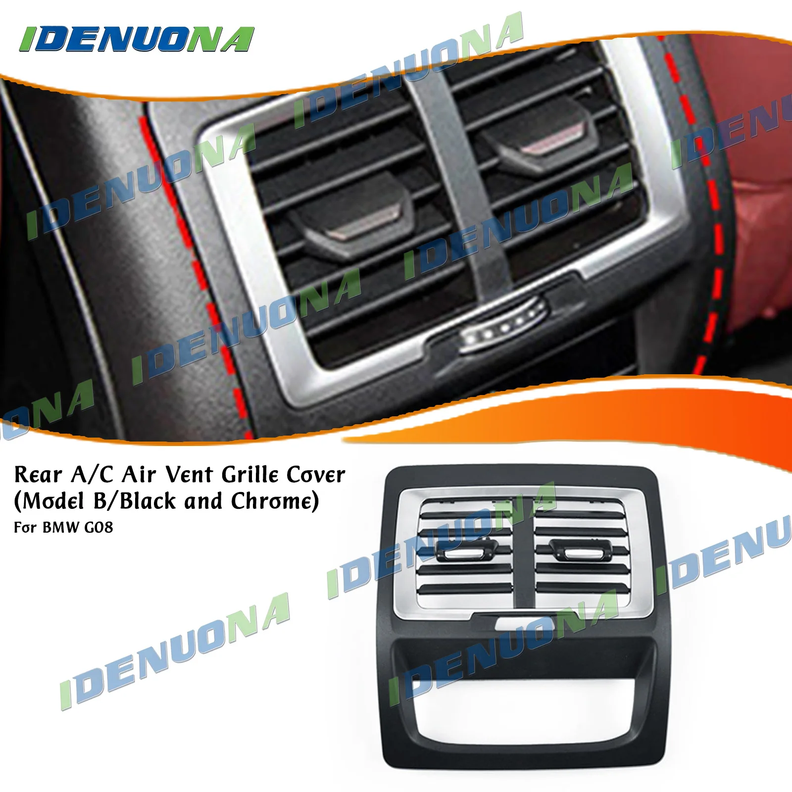

For BMW X3 G01 X3 G08 ix3 G08 BEV X3M F97 X4 G02 Car Inner Rear Fresh Air Conditioning Vent Grille Outlet Grill Panel Cover Trim