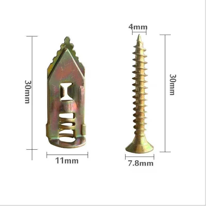 Expansion Screws Home Self Drilling Drywall Anchor Set Gypsum BoardHollow Wall Expansion Nails Self-tapping Screw