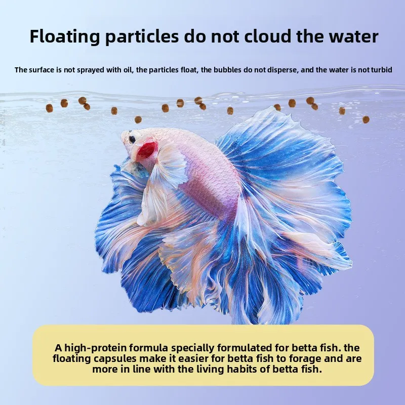 AquaNation Betta Fish Food Pellets,Micro Granules for Siamese Fighting Fish,Guppies,Small Goldfish&Top-Feeding Tropical Fish view 3