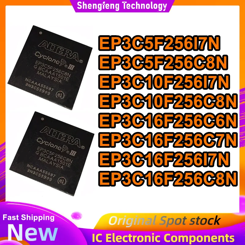 

EP3C5F256I7N EP3C5F256C8N EP3C10F256I7N EP3C10F256C8N EP3C16F256C6N EP3C16F256C7N EP3C16F256I7N EP3C16F256C8N BGA Новые оригинальные микросхемы