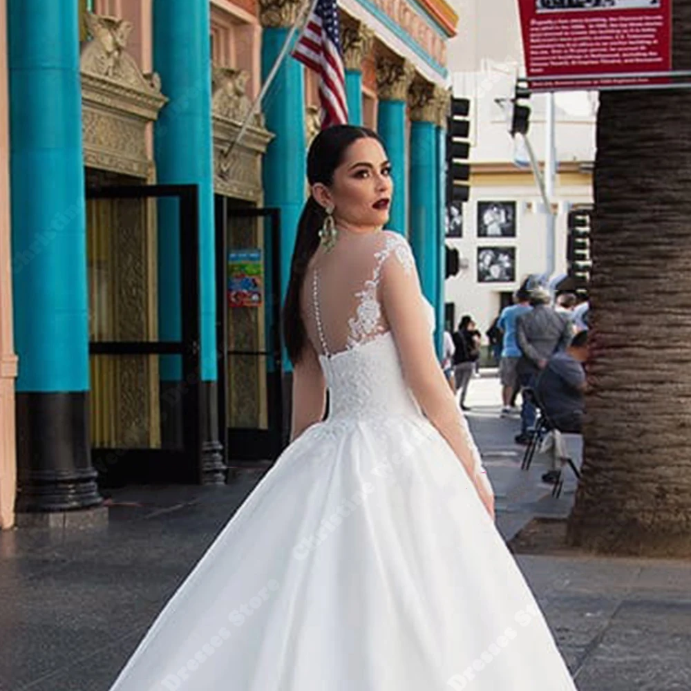 Zomer A-Lijn Vrouwen Trouwjurken Glanzende Pailletten Rugloze Bruidjurken Elegante Pluizige Prinses Rok Zoom Vestidos De Novias