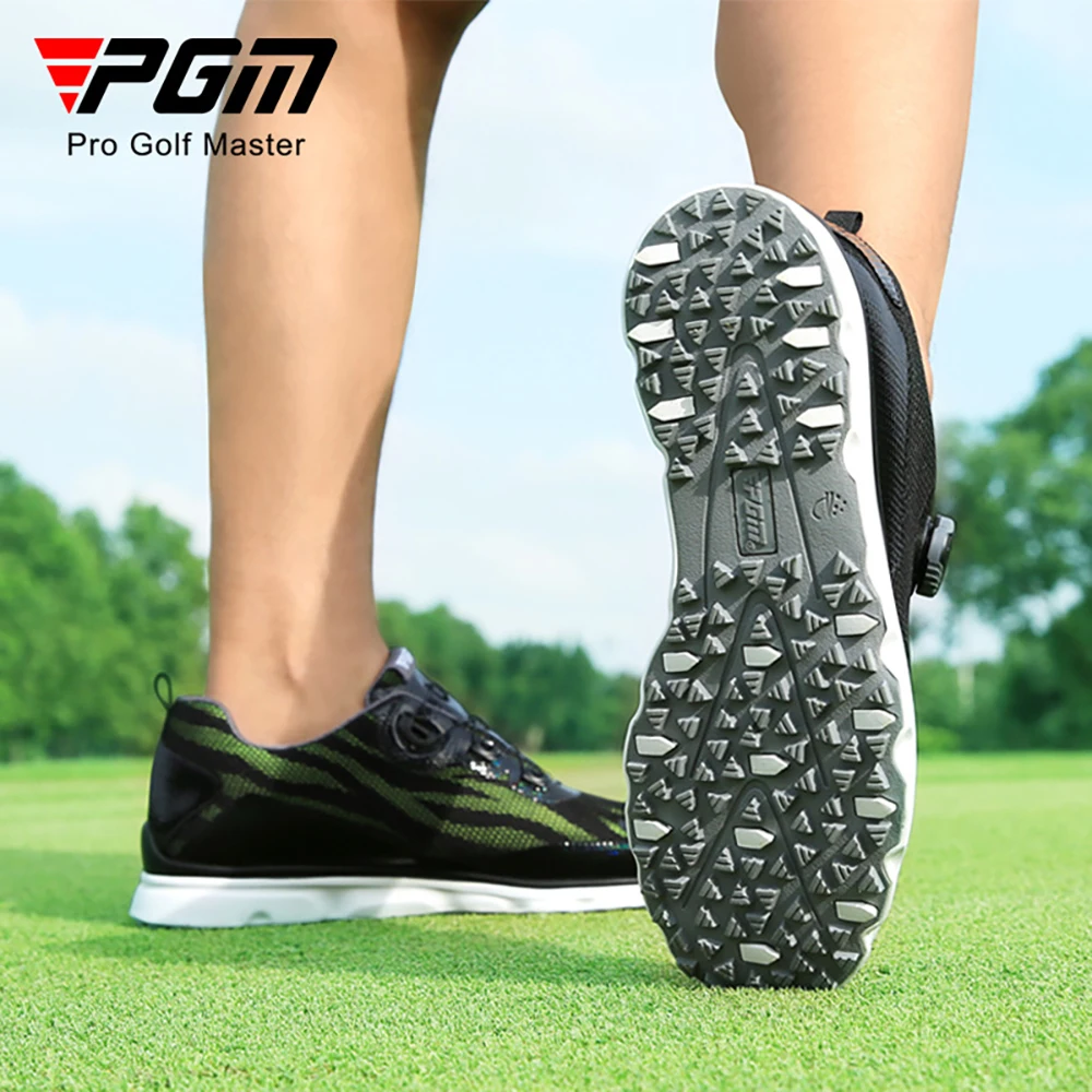 PGM New Golf Wear Breathable Mesh Cloth Golf Sports Shoes Men Mesh Knob Shoelaces Rubber Anti-skid Studs Trainers Sneakers 골프웨어