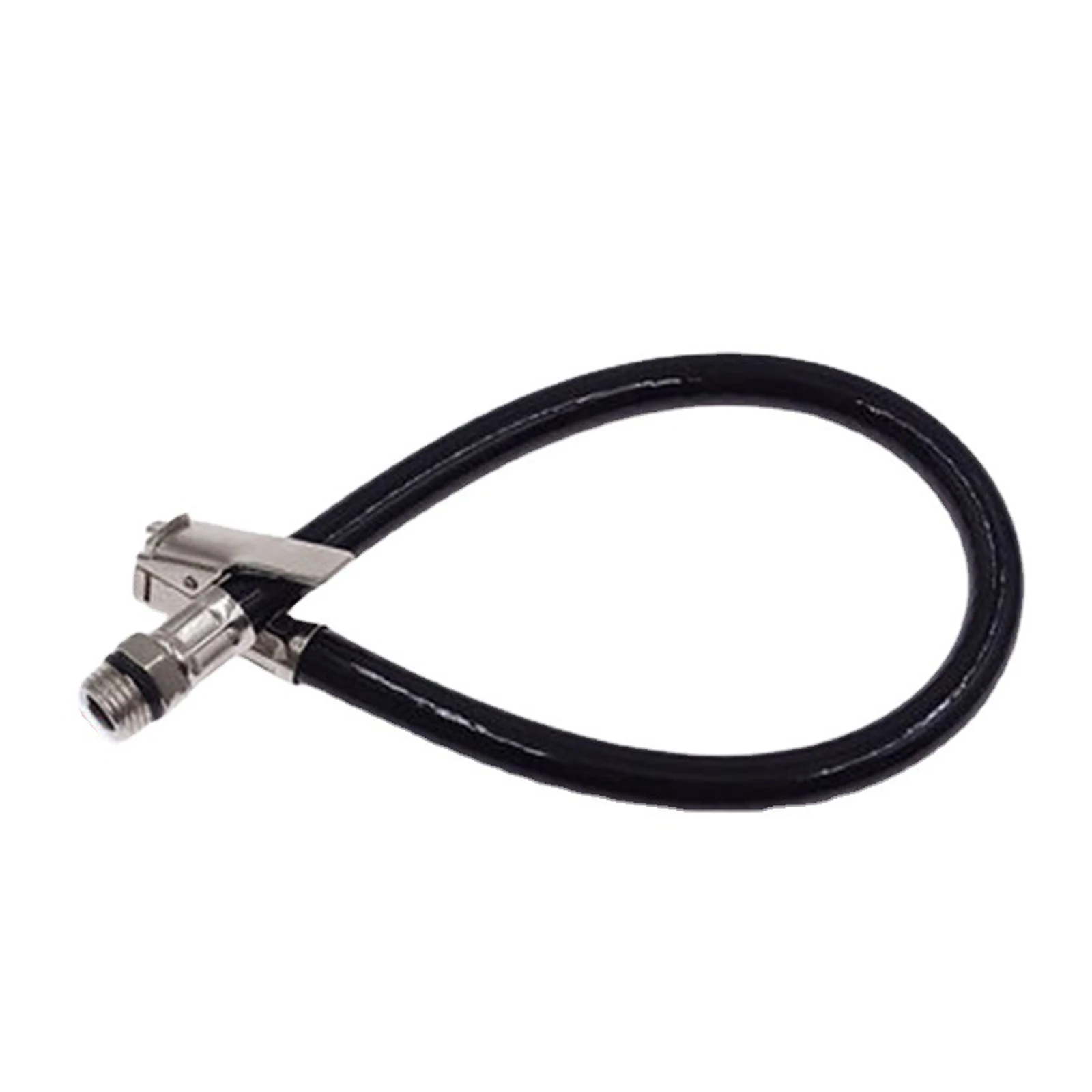 Black Tire Inflator Hose Tyre Hose Portable Air Compressor Pipe Rubber Air Rubber Hose For Car Motorbike