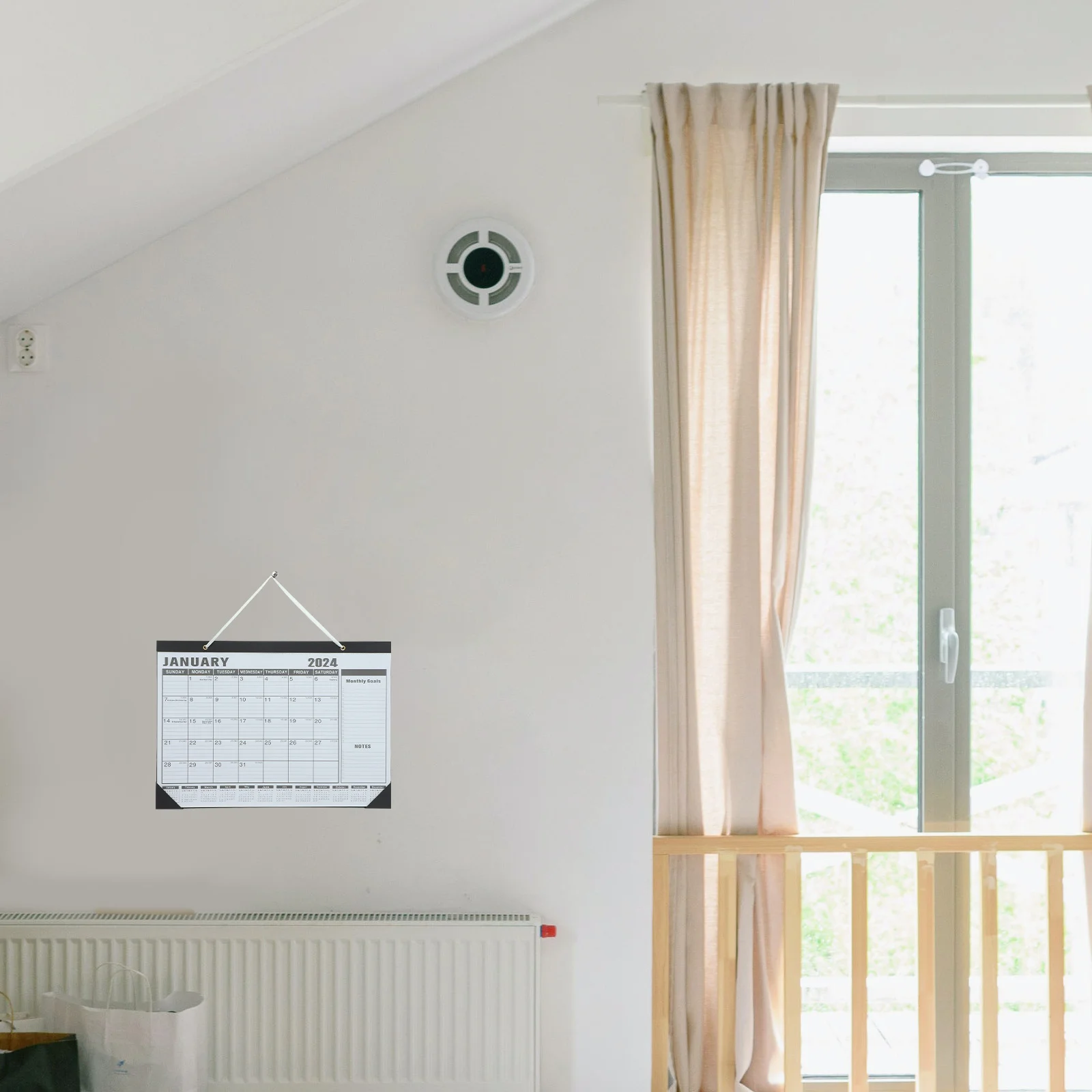 

2024-2025 Wall Calendar Monthly Family Organizer Simple Hanging Holiday Schedule Sturdy Home Office Decor Wall Calendars