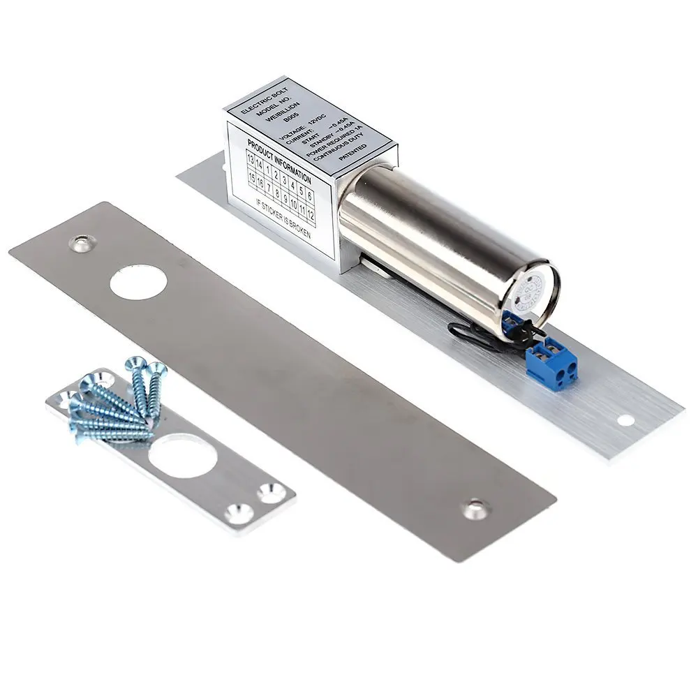 

Электрический засов 12В постоянного тока, 2-проводной, для контроля доступа к дверям (с опциональными функциями таймера и защиты от низких температур)