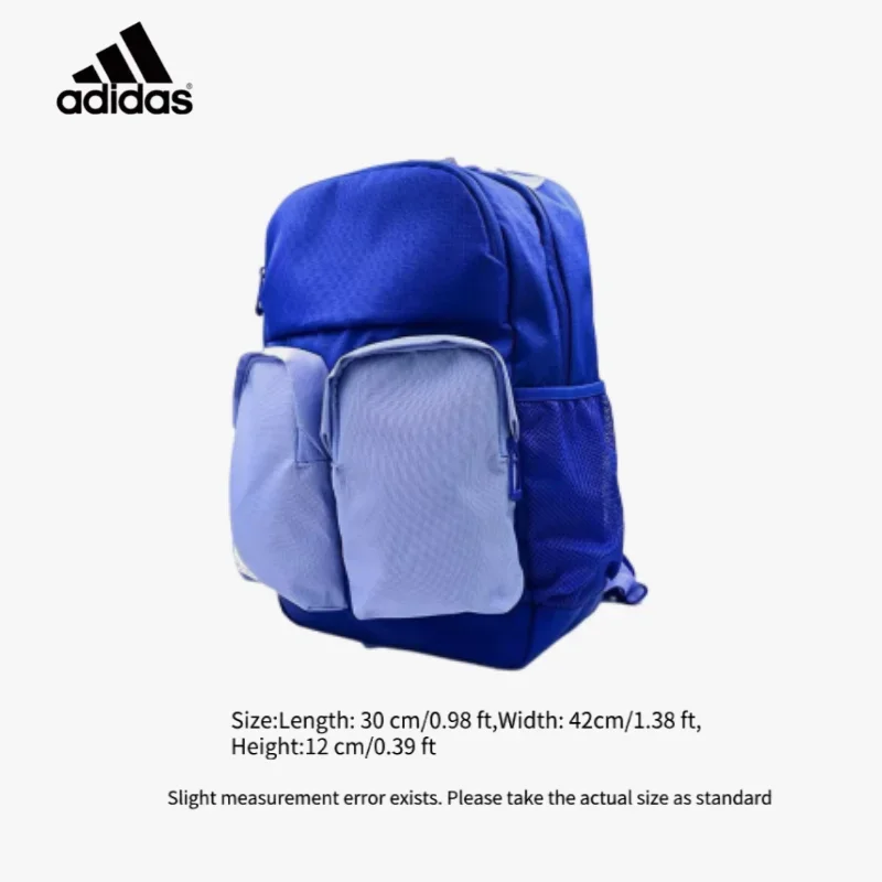 Adidas Unisex Youth Fashion Lightweight Backpack Zipper Kids Outdoor Travel Daypack JF1189