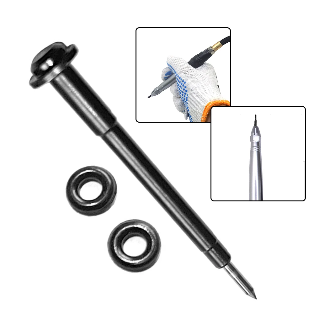 For WL‑0085 Engraving Pen Replacement Refill 48mm Black 40° Engraving Needle Pneumatic Tool Spare Part
