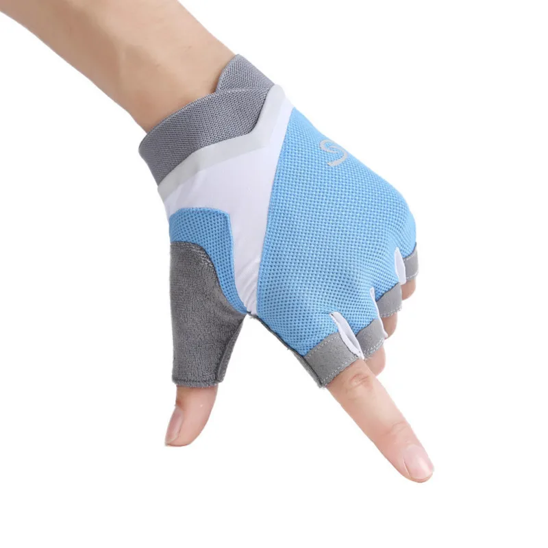 Women Professional Gym Gloves Weight Lifting Crossfit Workout Fitness Gloves Breathable Bodybuilding Half Finger Hand Protector