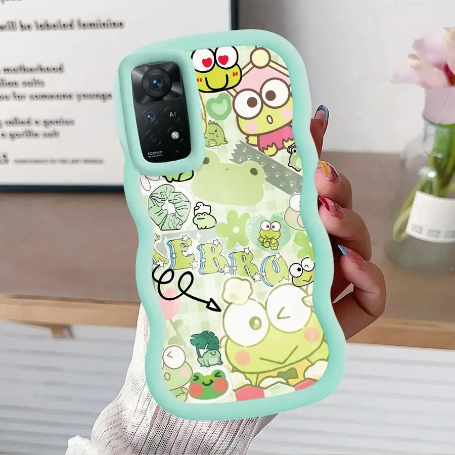 سانريو كيرو كيرو كيروبي غطاء هاتف ناعم لهاتف شاومي ريدمي نوت 13 برو بلس 9S 12 9 14 برو 10 10S 8 11 #3