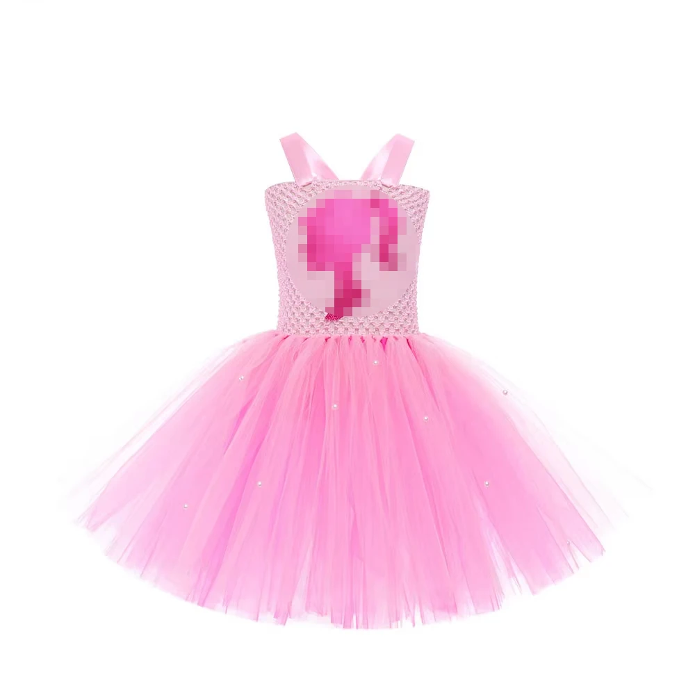 Led Lights Pink B-b Costumes for Girls Sparkly Princess Ballet Tutus Dresses Outfit with Glasses Bag Holiday Clothes 3-12Y