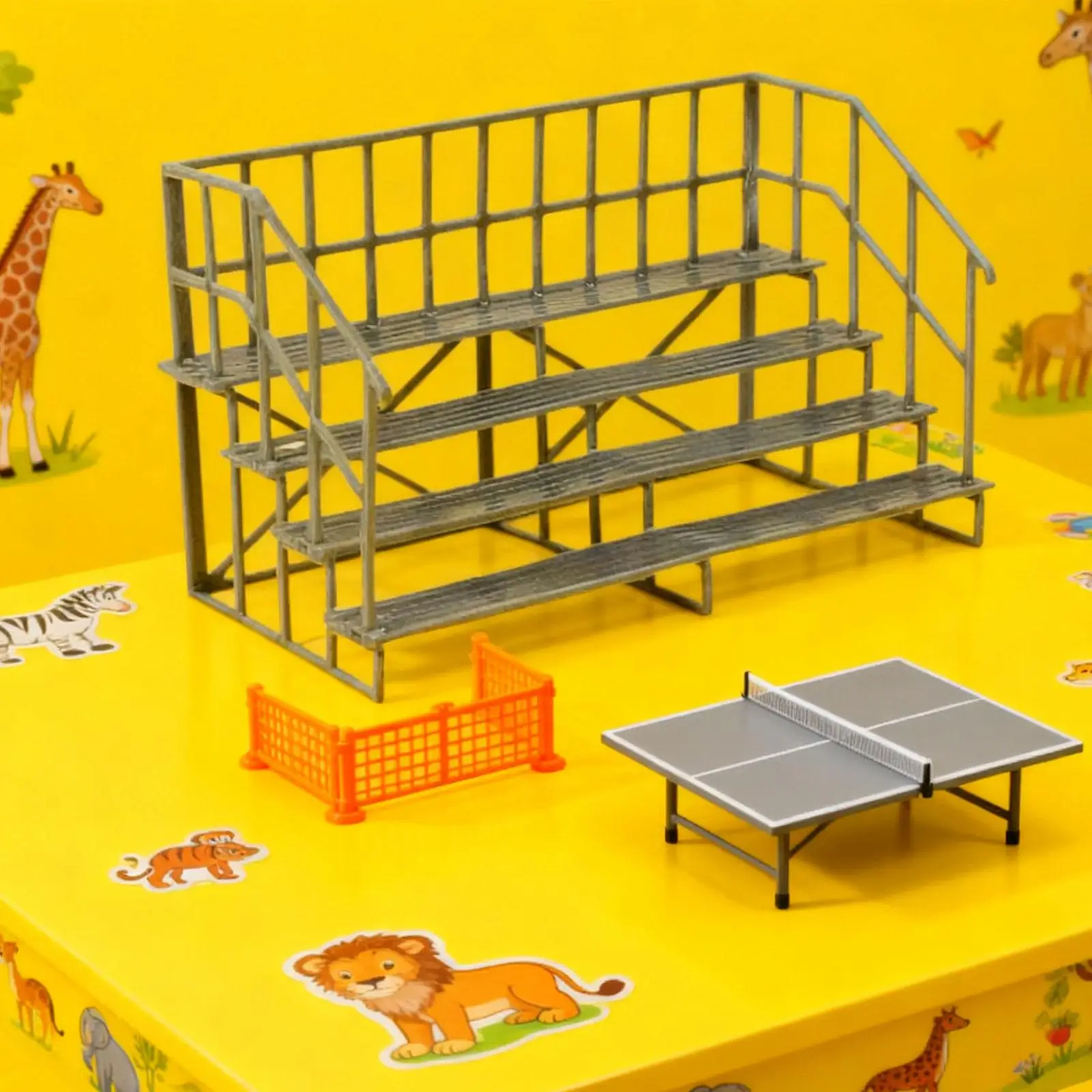 HO schaal grandstand model cadeau, realistische lichtgewicht creatieve miniatuur landschapsaccessoires, DIY 1:87 schaal grandstand