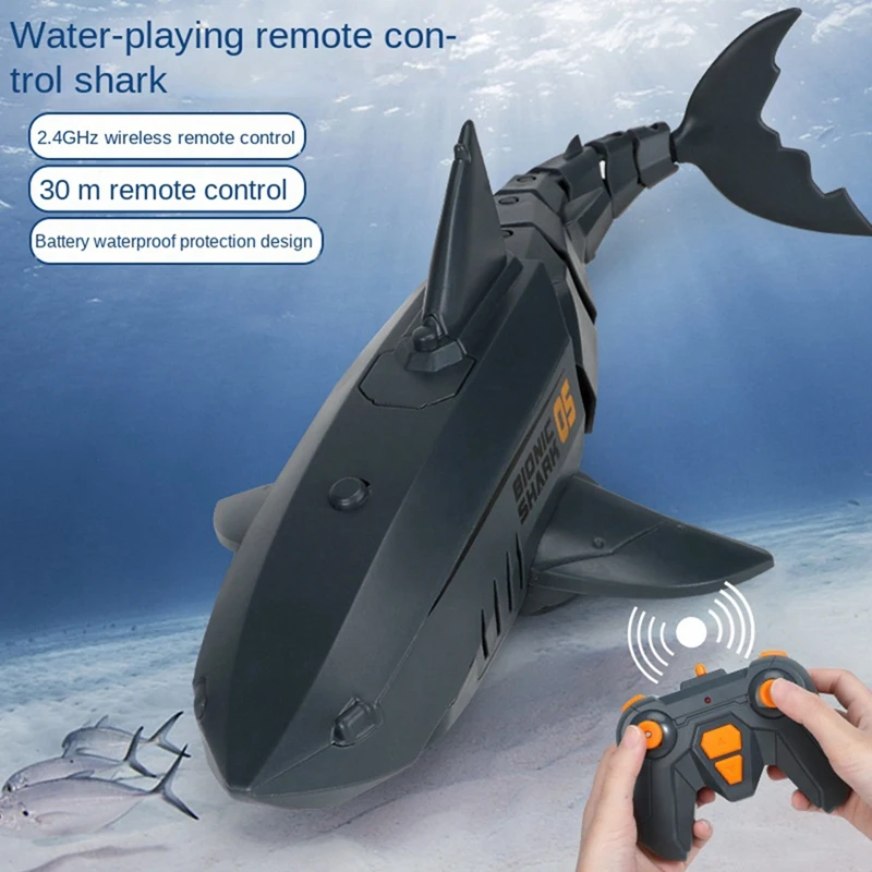 

Smart Remote Control Fish Children's Swimming Pool Beach Bath Toys Simulation Remote Control Mechanical Fish Robot Durable Blue