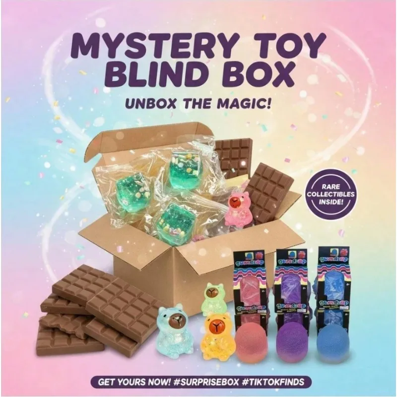 

Cute Ocean & Candy Squishy Blind Box – 3 Independent Random Draws (Min. 2 Items, Up To 5 Possible) Lucky Surprise Set