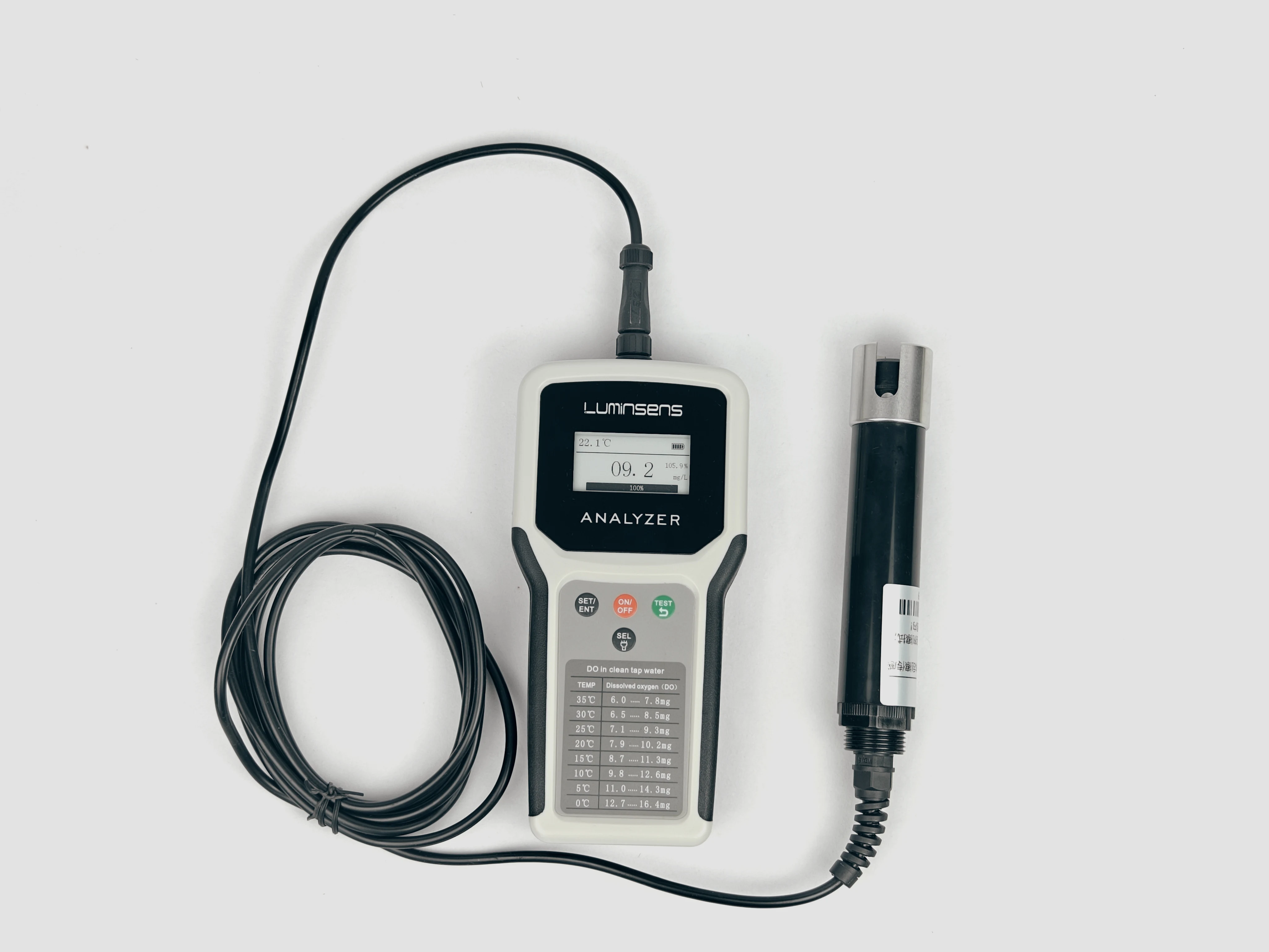 Hot selling portable handheld dissolved oxygen sensor analyzer for water treatment