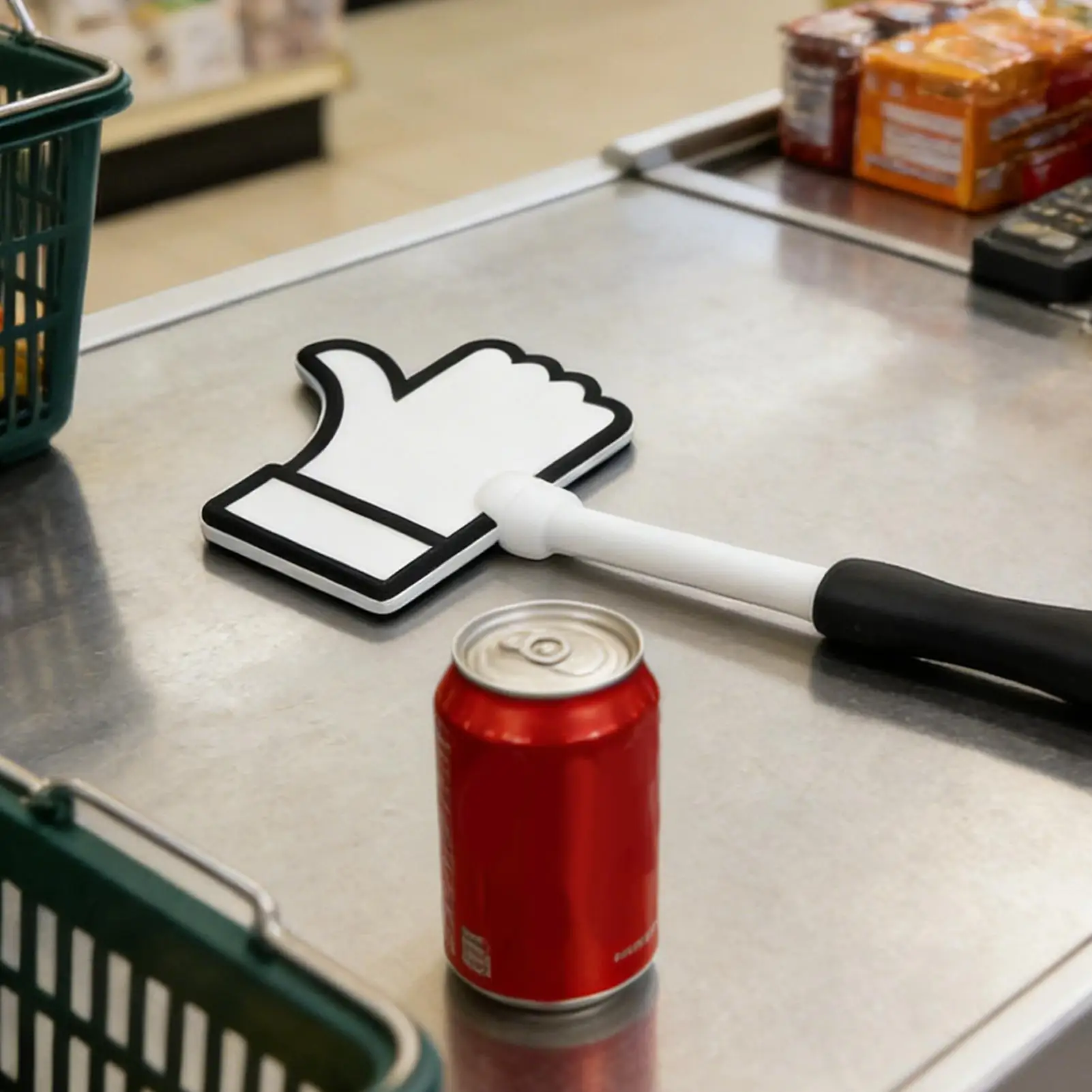 Credit Card Wand Fun Thumb Up Design Contactless Stick 3D Printed Payment Card Holder for Kids Adults Checkout Shopping Store