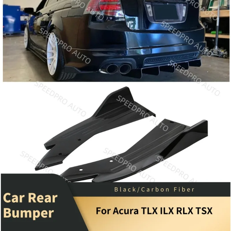 

Rear Bumper Spoiler Lips For A-cura TLX ILX RLX TSX Splitter Diffuser Scratch Protector Trims Side Skirt Extension Body Kit