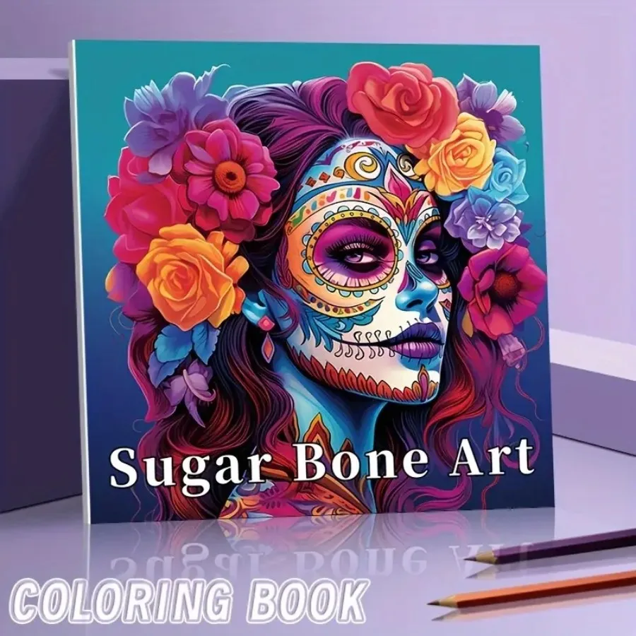 Libro de colorear de arte, papel Original mejorado, grueso, 22 páginas, hueso de caramelo, libros coloridos, regalo de fiesta de cumpleaños de vacaciones