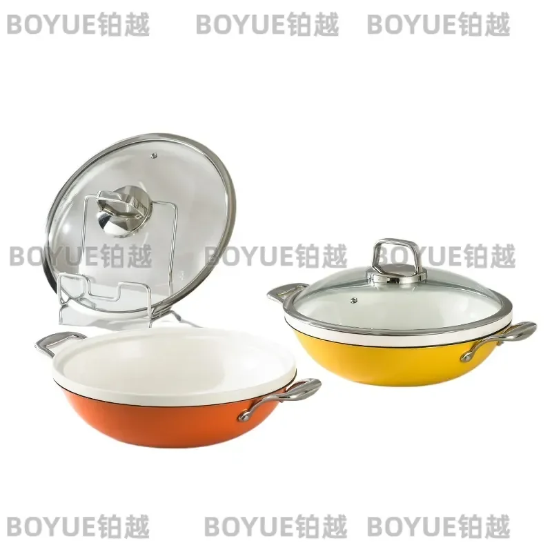 304 Stainless Steel Buffet Warmer Pot Non Stick Induction Heating Chafing Dish for Hotel Restaurant Commercial Breakfast