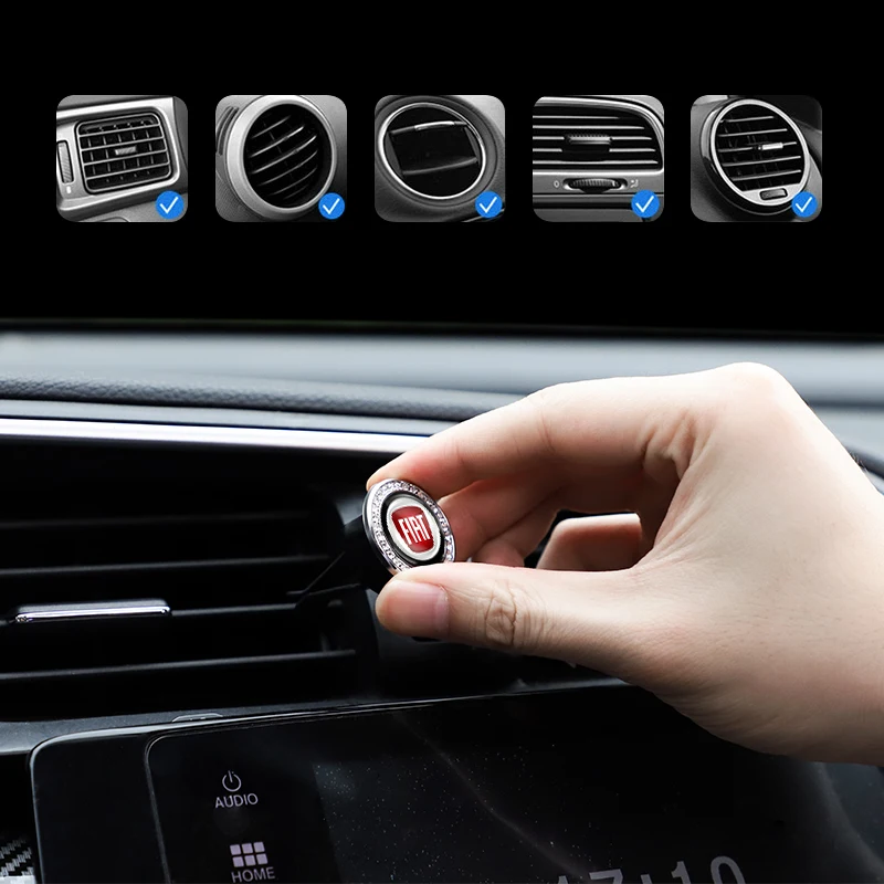 Fiat Car Freshener Solid Perfume Air Conditioner Vent Clip For 500 Punto Uno Palio Bravo  FR Abarth Argo Croma Albea Panda Stilo