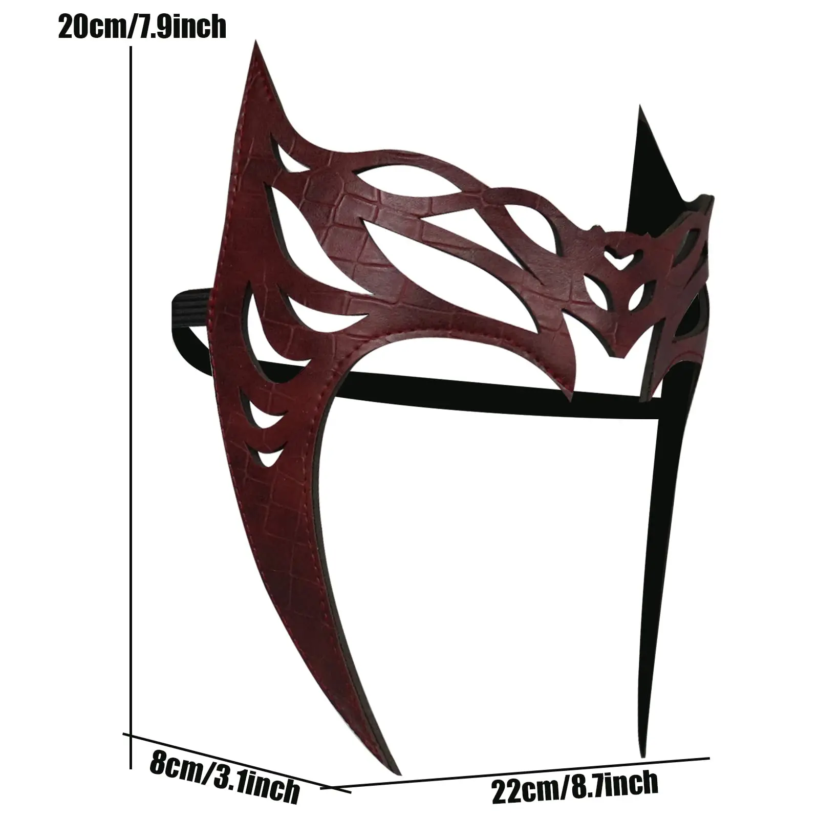 القرمزي الساحرة تاج خوذة واندا ماكسيموف زي تاج خوذة الكبار الاطفال واندا تأثيري قناع هالوين الدعائم الطرف