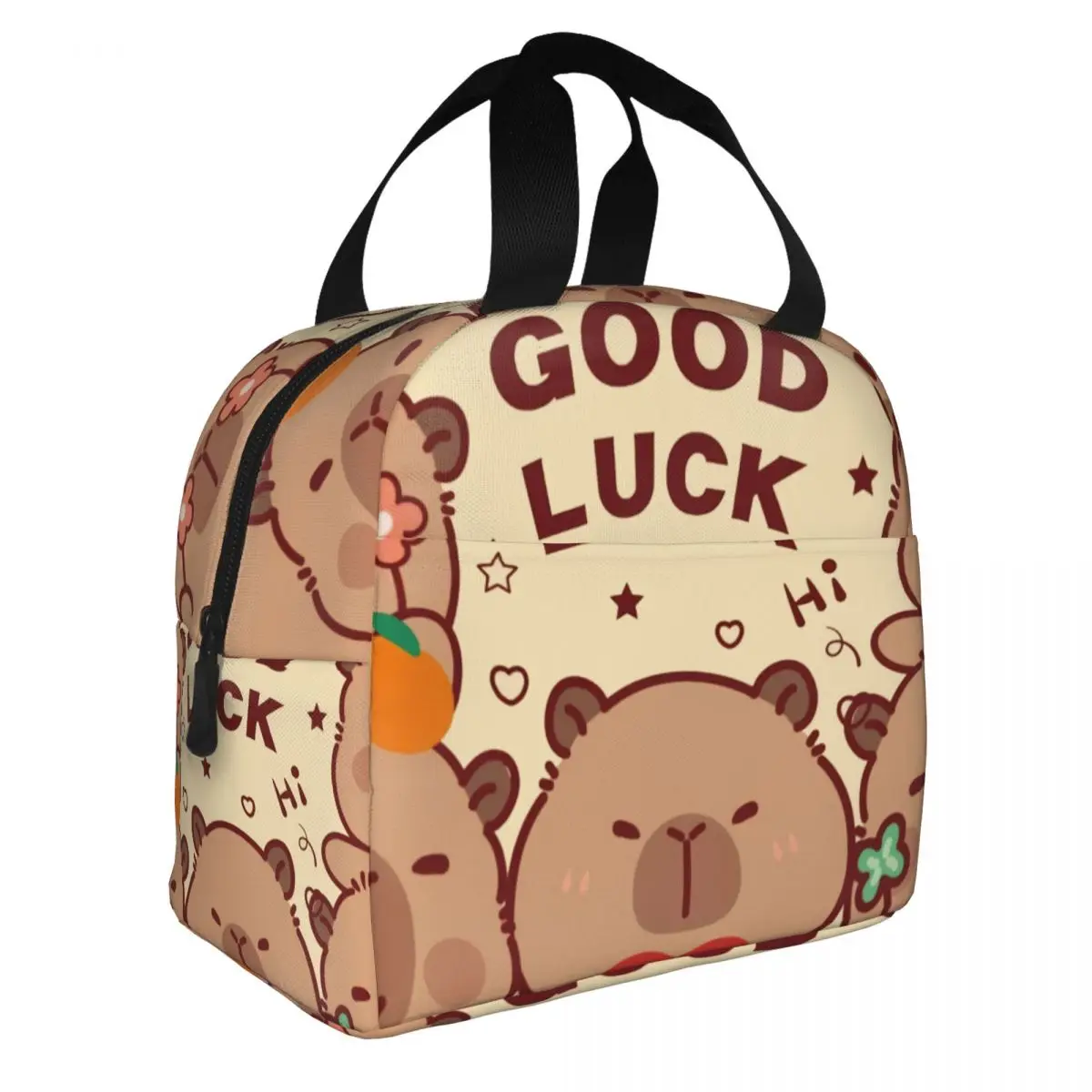 Capybara Portable Lunch Box for Women Multifunction Thermal Cooler Food Insulated Lunch Bag For School Office