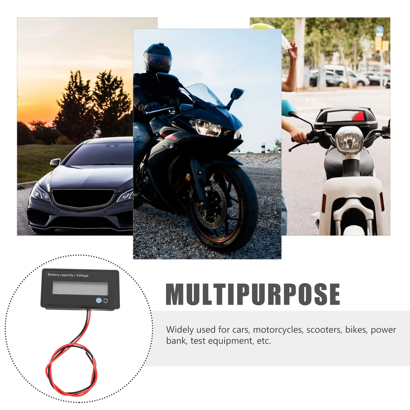 Mini Capaciteit Tester 12V 24V 36V 48V Lithium 3.7V 3.2V Fe Waterdichte Shell blauwe Achtergrondverlichting Auto Slaap Modus