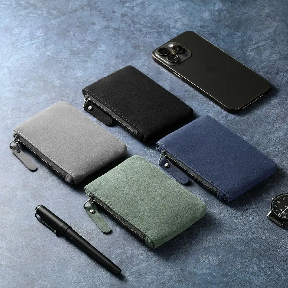 PU ใหม่มินิกระเป๋าสตางค์ซิปกระเป๋าเหรียญทนทานผู้ถือบัตรแฟชั่นกระเป๋าเงินเปลี่ยนกระเป๋าสำหรับผู้หญิงผู้ชาย