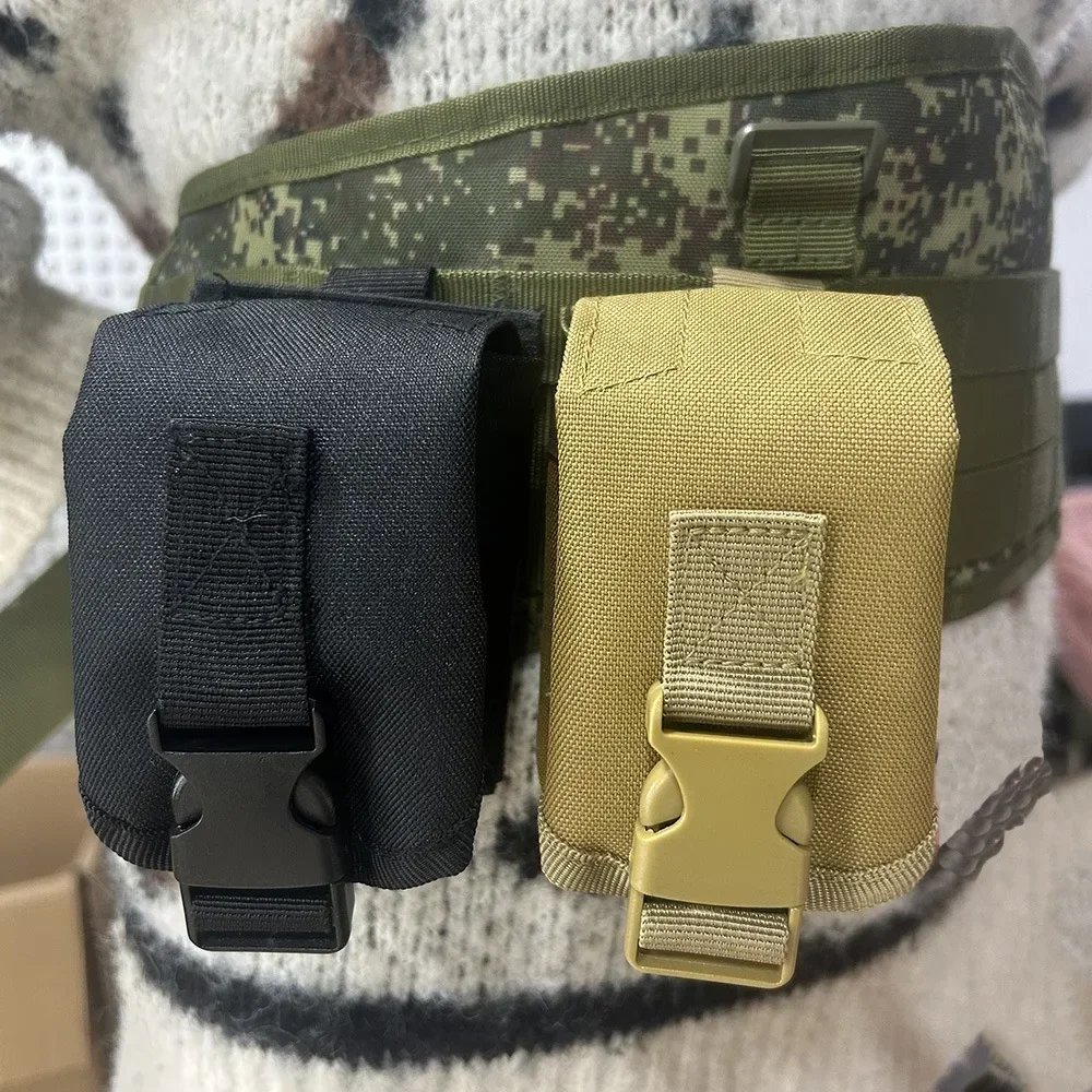 Molle Single Double Frag Grenade Pouch EDC Tool Bag Outdoor Toy Gun Mag Holster Waist Bags M67 LBT Plate Carrier Vest Pouches
