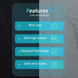 شاحن Kuulaa 20W GAN PD USB C لهاتف iPhone 15 14 13 12 Pro Max Mini SE Phone QC 3.0 PD 3.0 USB Type C شحن سريع لجهاز iPad Air أفضل 10 بيلا كوداي للجوال مبيعا - رقم 4