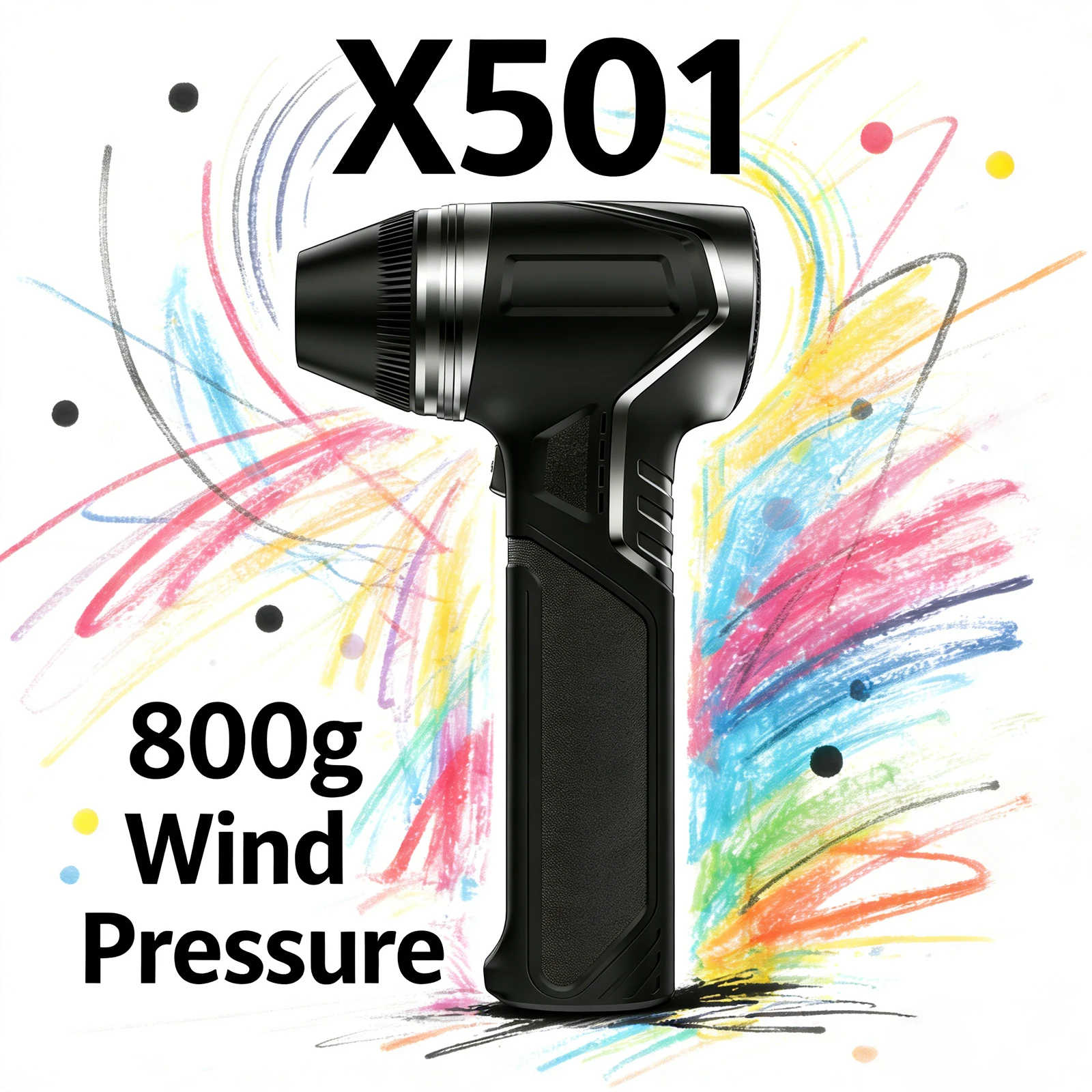 ADINKAM X501 800g Super Wind Pressure Violent Fan Blower 30w Fast Charging 2500mAh*6 Battery for Car House Industrial Snow Water