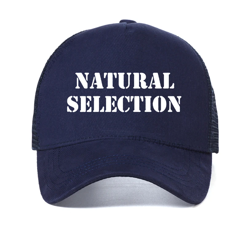 summer Natural Selection cotton hat man evolution Baseball Cap fashion male brand Dad hat summer Mesh Breathable Trucker hats