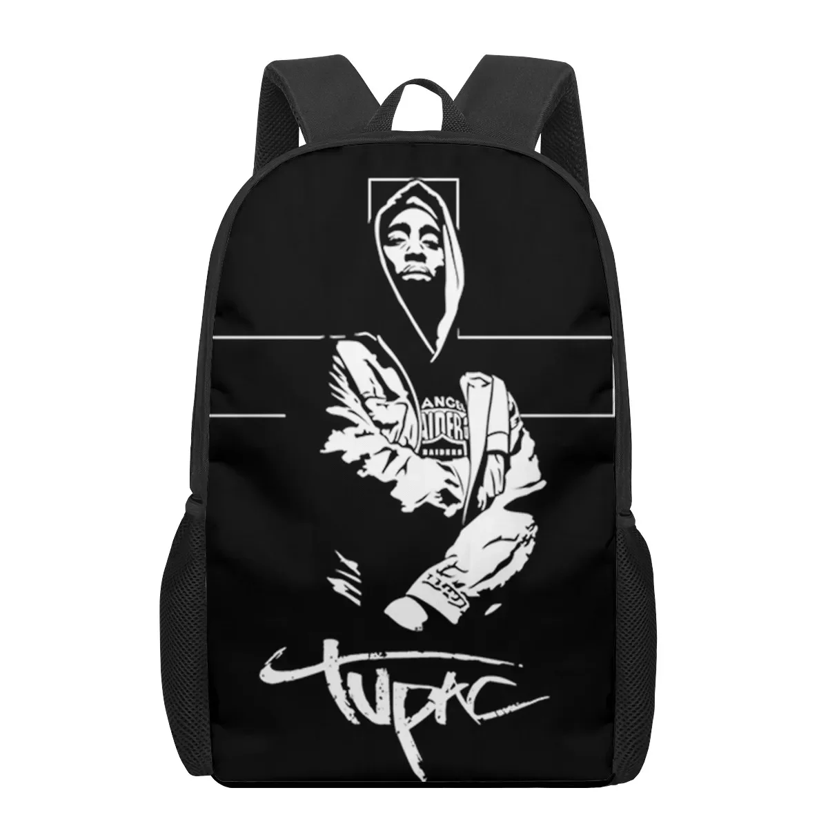 Rapper 2pac singer Tupac Pattern Children School Bags for Girls Boys Teenager School Backpacks Kids Satchel Student Book Bag