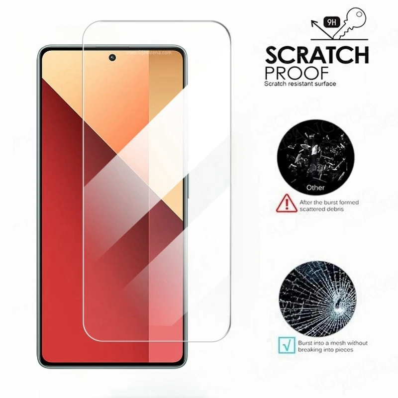 4in1 Tempered Glass  For Xiaomi Redmi Note 13 Pro 5G Full Coverage Screen Protector  For Redmi Note 13Pro 4G Camera Lens Protect image 4