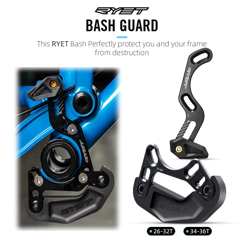 

Направляющая цепи RYET MTB ISCG05 BASH GUARD, стабилизатор, защита звезды 26-32T 34-36T, BASH PLATE, для велосипедных цепей, запчасти для MTB велосипедов