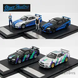 Stance Hunters SH 1:64 Nissan Skyline R34 GTR Z Tune Nismo Diecast Model Car