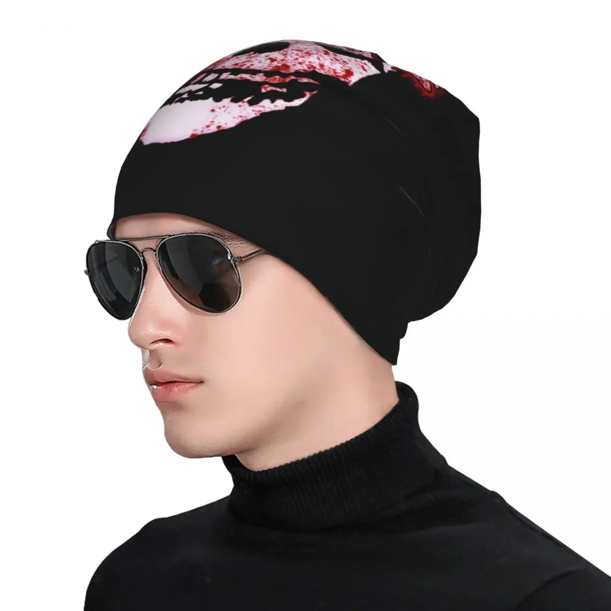 Misfits Skull Skullies Beanies 모자 따뜻한 가을 겨울 야외 모자 니트 보닛 모자 남성 여성 성인용