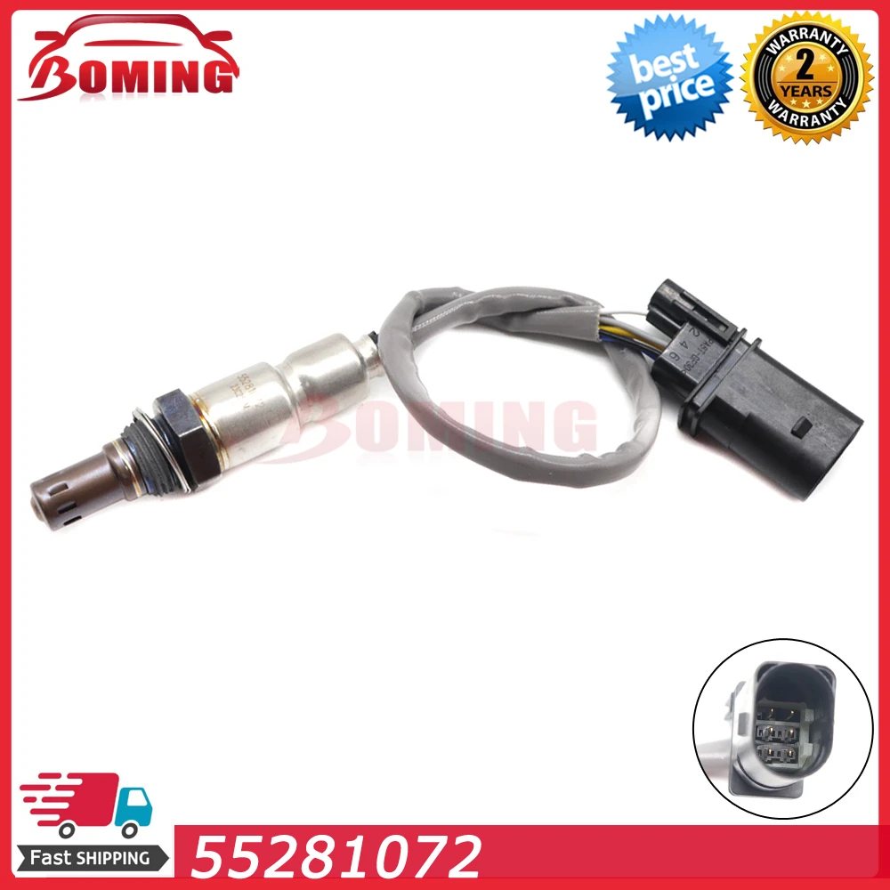 Car Upstream Air Fuel Ratio Lambda O2 Oxygen Sensor 55281072 For Alfa Romeo Giulia Stelvio Fiat 500L Jeep 55268427 290960825