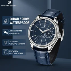 PAGANI DESIGN Men Quartz Wristwatches Luxury Sapphire Glass Diver Watch Men 200m Waterproof Date Clock Business Watch For Men