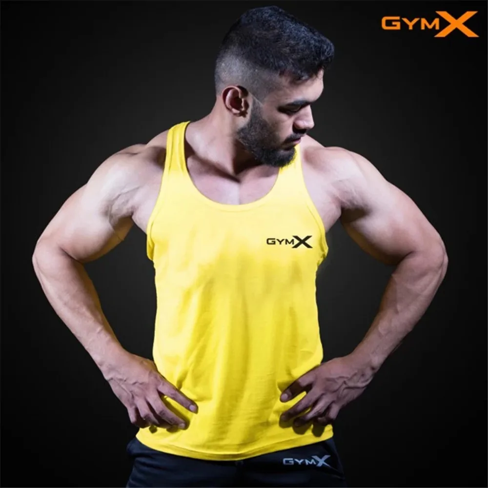 2023 Men Bodybuilding Tight Tank Tops Summer Jogger Workout Sleeveless shirt Man Sling Vest Male Gyms Fitness Brand Clothing