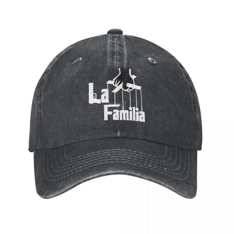 La Familia Denim Baseball Cap HEADS OF THE FAMILY Couple Print Trucker Hat Spring Cute Sport Cheap Baseball Caps