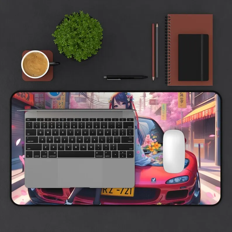 Tappetino da scrivania RX-7 |   Tappetino per mouse per ragazza JDM |   Blocco da scrivania Ahegao |   Tappetino per auto anime |   Tappetino da scrivania per giochi per PC |   Antiscivolo |   Resistente |   Regalo del giocatore