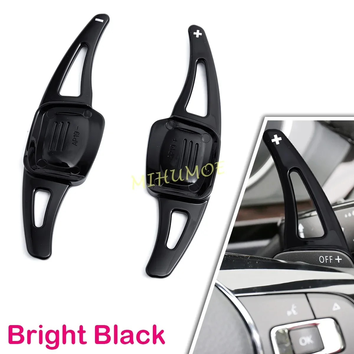 Voor Volkswagen VW Golf GTI Tiguan Passat Tayron Taigo T-ROC Arteon Stuurwiel Versnellingspook Paddle Extension Accessoires Zwart