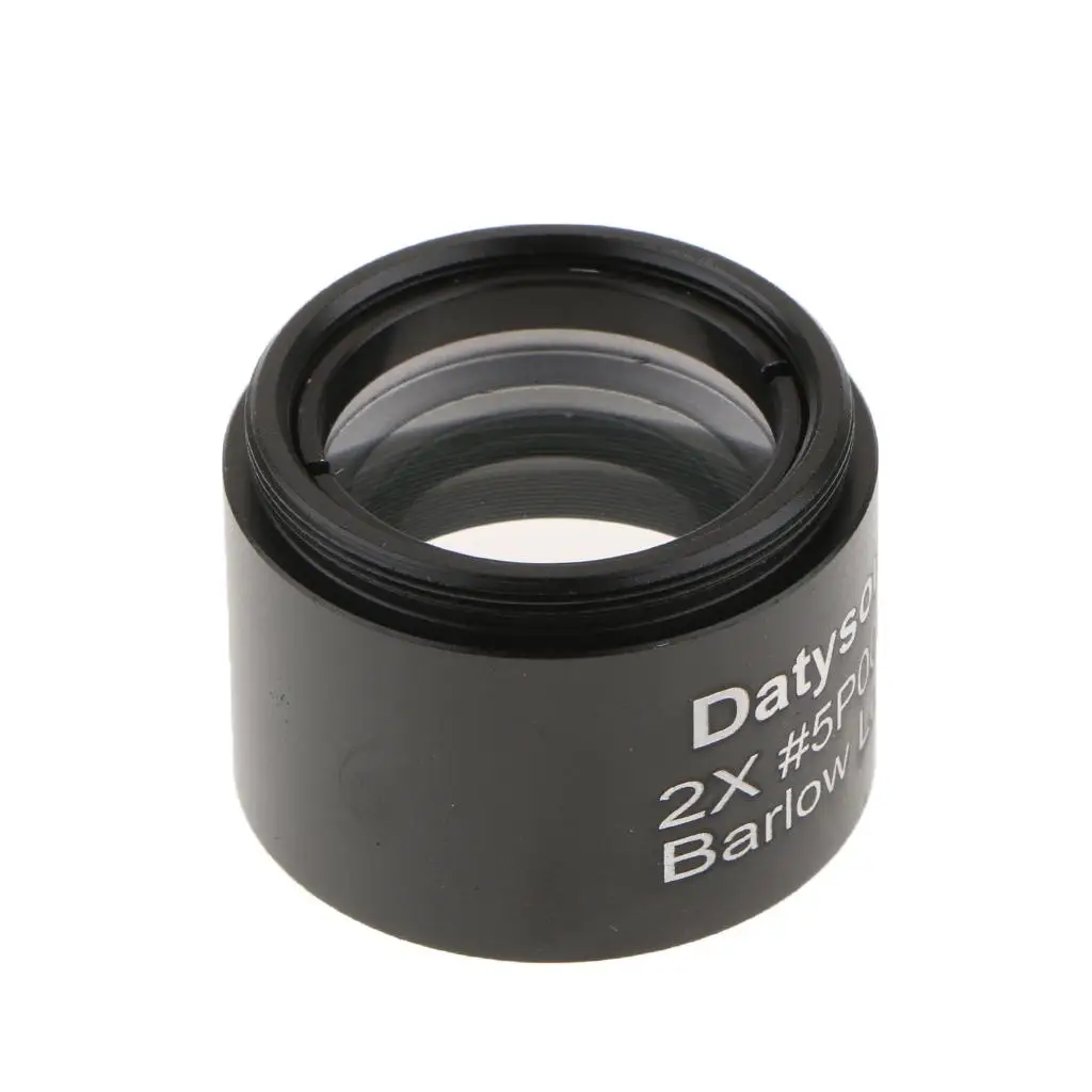 M28.60.6 Thread Barlow Lens 2x Magnification 1.25 Inch Optical Eyepiece for Telescope Accessories