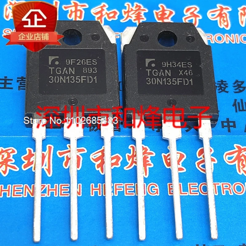 

(5PCS/LOT) TGAN30N135FD1 TO-3P 1350V 30A