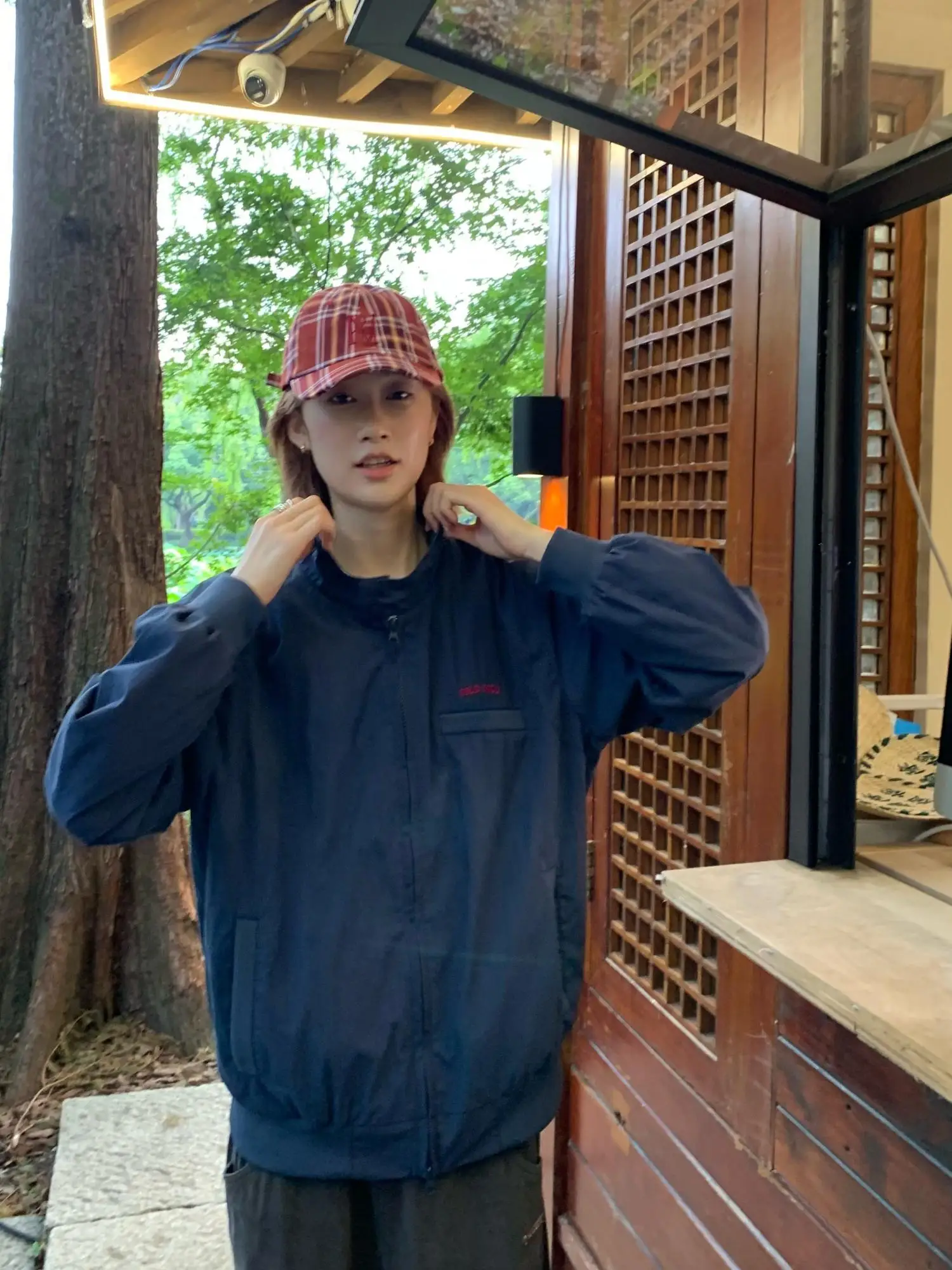 

Retro Sle Casual Jaet Women's Thin Outerwear Classic Blue Cotton Nylon Blend Straight Cut ort Coat by Cold Gold