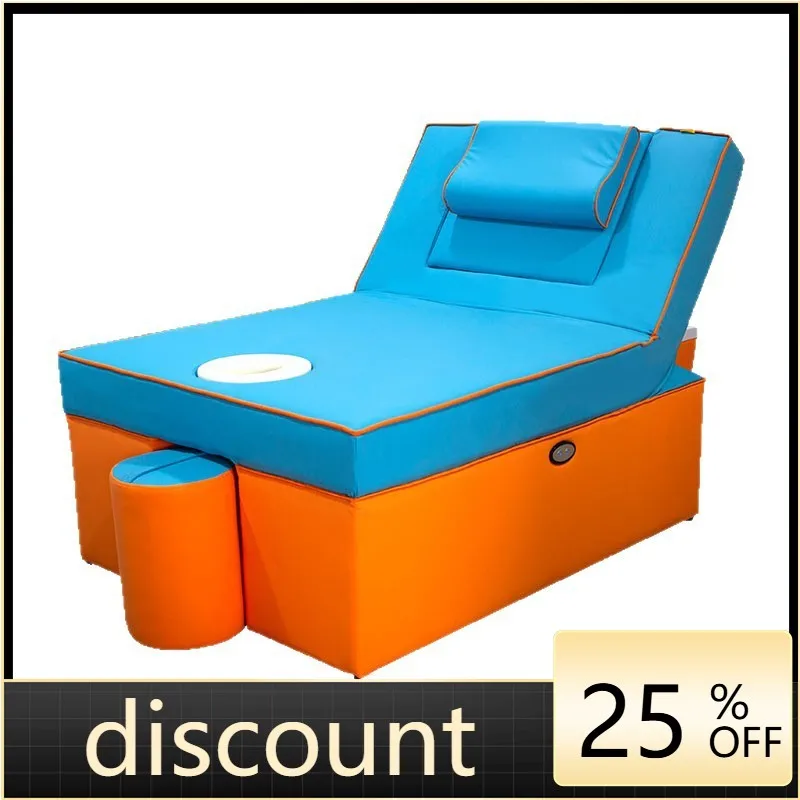 LMM water circulation fumigation head treatment bed foot therapy shop shampoo foot washing ear picking integrated bed