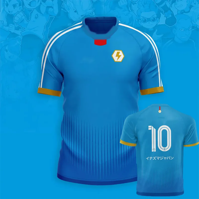 New Mark Evans Football Jersey Anime Inazuma Eleven Kaio 3D Men's T-Shirt Summer Fashion Cool Daily Sport T Shirt Y2k Soccer Top