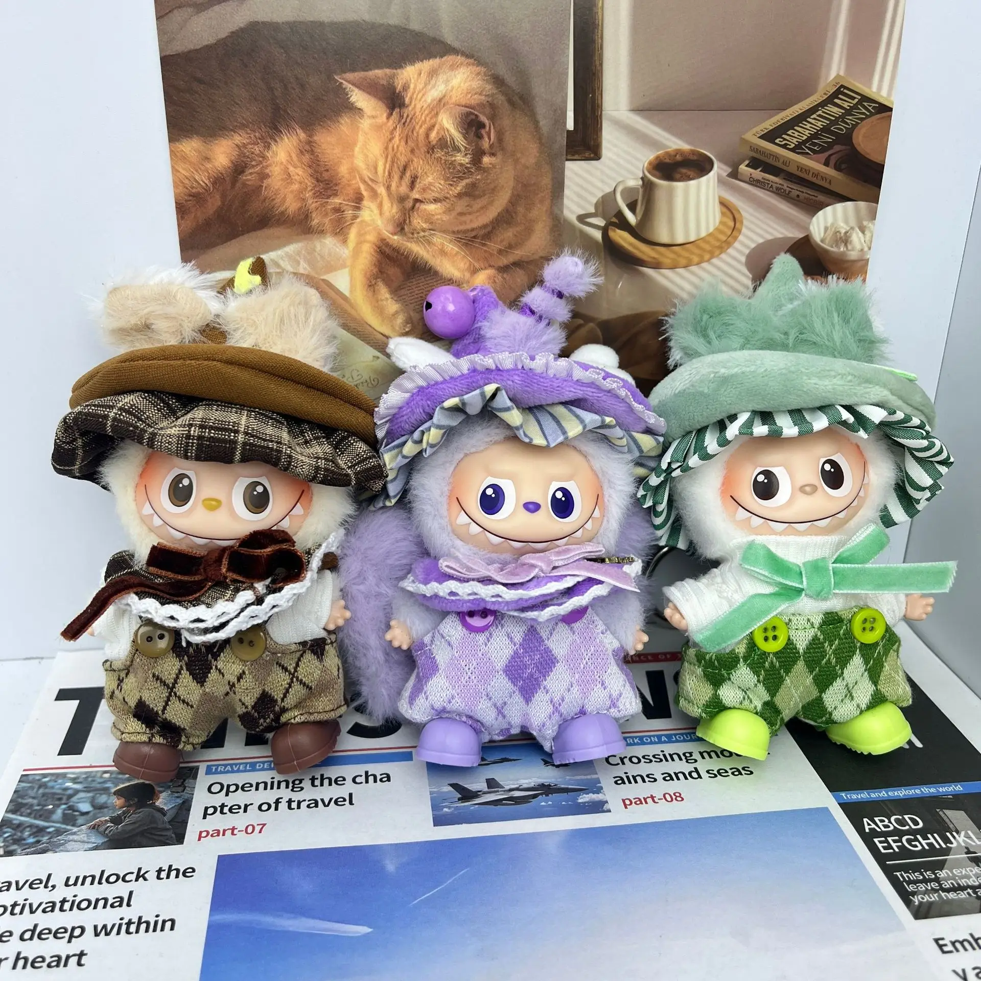 

Halloween Outfit For 10cm 4th Gen Mini LABUBU Pin For Love Series Magician & Little Witch Set With Shoes Festival Party Style