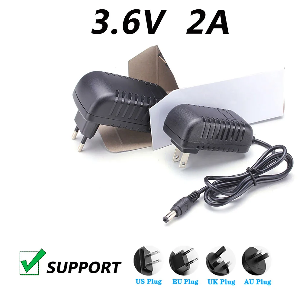 3.6V 2A Massager Power Adapter 3.6V 2000MA DC Regulated Power Cord DC L-type Orifice 3.5*1.35MM