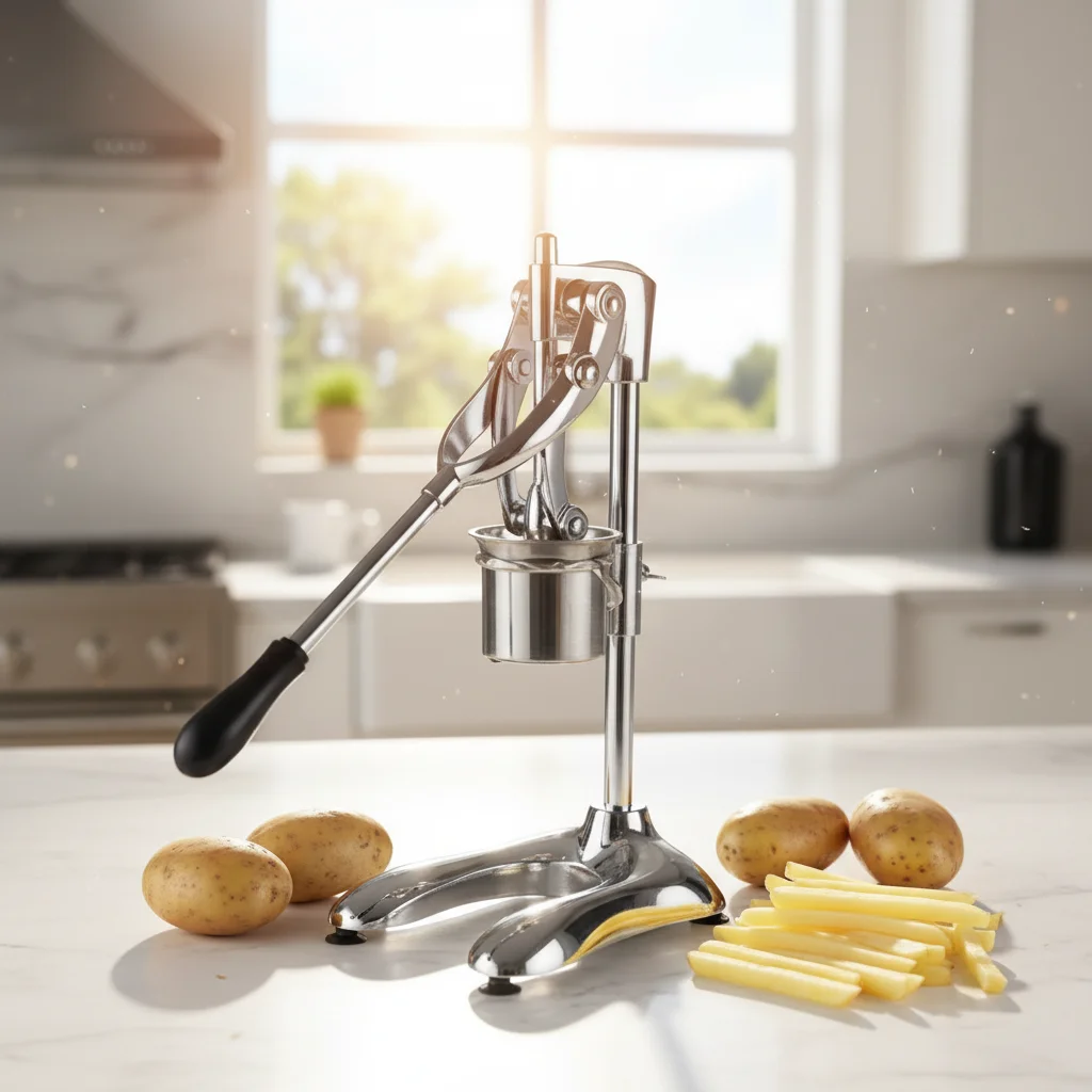 Easy-to-operate commercial kitchen manual press, manual potato chip maker, French fries extruder, potato chip machine
